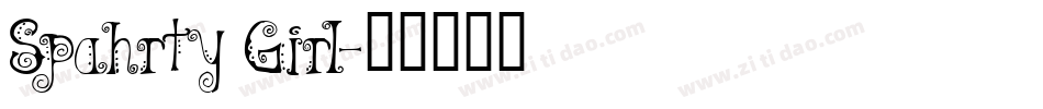 Spahrty Girl字体转换